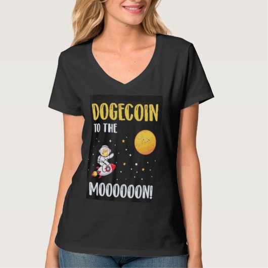 ヴィンテージDogecoin Doge Crypto 1 Tシャツ (正面)