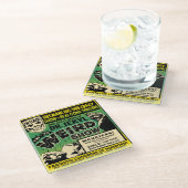 ヴィンテージDr Jekyl Spookショー ガラスコースター (アングル)