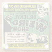 ヴィンテージDr Jekyl Spookショー ガラスコースター (裏面)