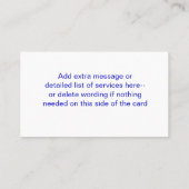 ヴィンテージDumptruckビジネスはCard2カスタマイズ 名刺 (裏面)