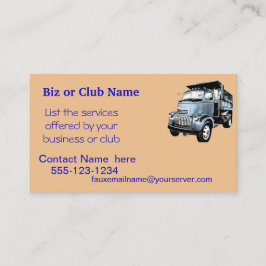 ヴィンテージDumptruckビジネスはCard2カスタマイズ 名刺