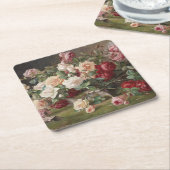 ヴィンテージE.ハリエルバラスチルライフ スクエアペーパーコースター (アングル)