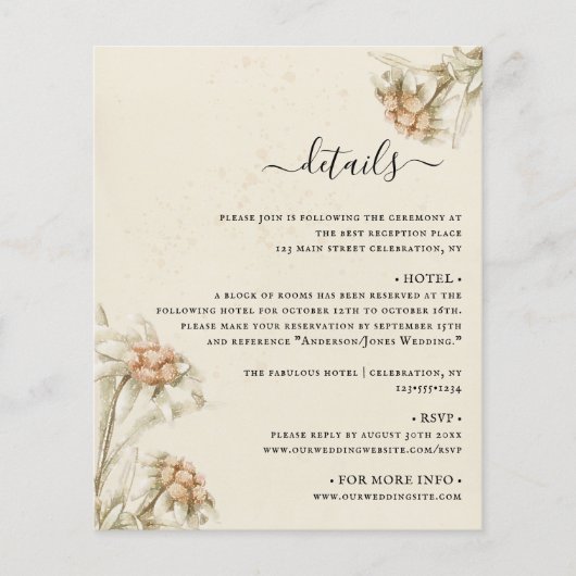 ヴィンテージEdelweiss水色エンクロージャカード (正面)