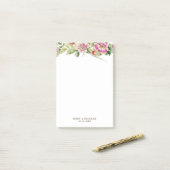 ヴィンテージEglantineフローラノート ポストイット (デスク上)