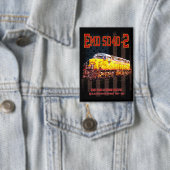 ヴィンテージEMD SD40-2ディーゼル機関車アメリカ国旗 缶バッジ (インサイチュ)