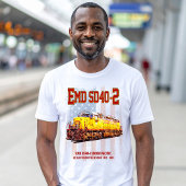ヴィンテージEMD SD40-2ディーゼル機関車アメリカ国旗 Tシャツ