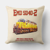 ヴィンテージEMD SD40-2ディーゼル機関車 クッション (正面)