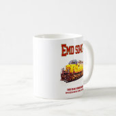 ヴィンテージEMD SD40-2ディーゼル機関車。 コーヒーマグカップ (正面右)