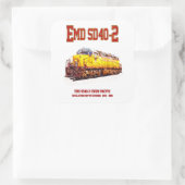 ヴィンテージEMD SD40-2ディーゼル機関車。 スクエアシール (バッグ)