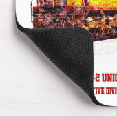 ヴィンテージEMD SD40-2ディーゼル機関車。 マウスパッド (コーナー)