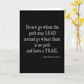 ヴィンテージEmersonリーダ感動的ーシップ引用文 カード (黄色い花)