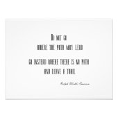 ヴィンテージEmerson感動的引用文カスタマイズ フォトプリント (正面)