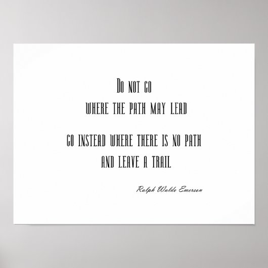 ヴィンテージEmerson感動的引用文カスタマイズ ポスター (正面)