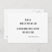 ヴィンテージEmerson感動的引用文カスタマイズ ポストカード (正面/裏面)