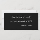 ヴィンテージEmerson感動的引用文 – カスタマイズ可能 (正面)