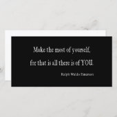 ヴィンテージEmerson感動的引用文 – カスタマイズ可能 (正面/裏面)