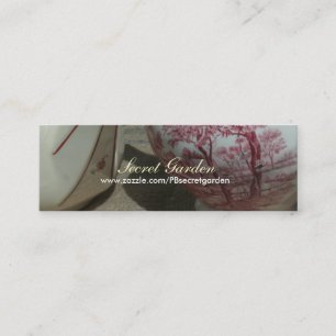 ヴィンテージEnglish Teapot Tea Time Business Card 2 スキニー名刺