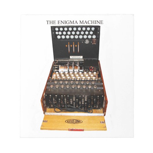 ヴィンテージEnigma機械軍隊秘密コード ノートパッド (正面)