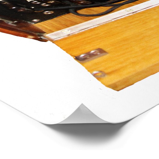 ヴィンテージEnigma機械軍隊秘密コード ポスター (角)