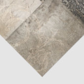 ヴィンテージEphemeraスクリプトフローラブラックタンデクページ 薄葉紙 (詳細)