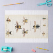 ヴィンテージEphemeraスクリプトbeeデクページ 薄葉紙 (クラフト)