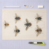 ヴィンテージEphemeraスクリプトbeeデクページ 薄葉紙 (クラフト)