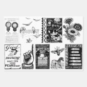 ヴィンテージEphemera Decompageまたはコラージュ紙シート ラッピングペーパーシート (正面2)