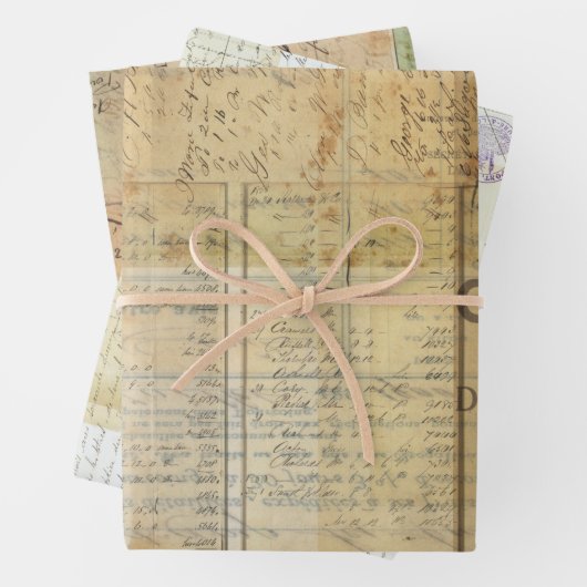 ヴィンテージEphemera Decompage/Wrapシートセット ラッピングペーパーシート (インサイチュ)