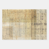 ヴィンテージEphemera Decompage/Wrapシートセット ラッピングペーパーシート (正面)