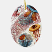 ヴィンテージErnst Haeckel, Discomedusae セラミックオーナメント (裏面)