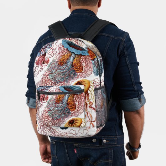 ヴィンテージErnst Haeckel, Discomedusae プリントバックパック (インサイチュ (モデル))