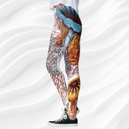 ヴィンテージErnst Haeckel, Discomedusae レギンス