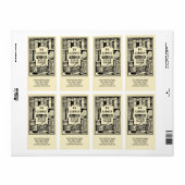 ヴィンテージExライブラリ書棚テンプレート ラベル (フルシート)