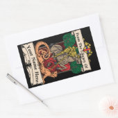 ヴィンテージexライブリスナイト&ドラゴンラベルテンプレート 長方形シール (封筒)