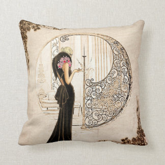 ヴィンテージFashionista_Velvet Gown_1933 クッション