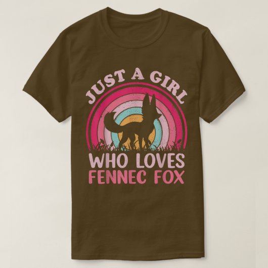ヴィンテージFennec For Lover Just a Girl Loves Fenn Tシャツ (デザイン正面)