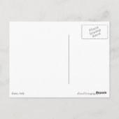 ヴィンテージFIAT車でイタリアのモノクロ ポストカード (裏面)