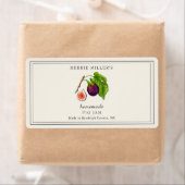 ヴィンテージFig JamまたはPreserve Rectangular Sticker ラベル (インサイチュ)