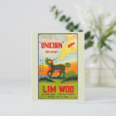 ヴィンテージFirecrckerパッケージはがき ポストカード (スタンド正面)