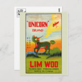 ヴィンテージFirecrckerパッケージはがき ポストカード (正面/裏面)