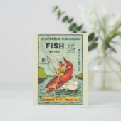 ヴィンテージFirecrckerパッケージはがき ポストカード (スタンド正面)