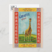 ヴィンテージFirecrckerパッケージはがき ポストカード (正面/裏面)