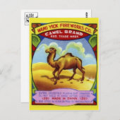 ヴィンテージFirecrckerパッケージはがき ポストカード (正面/裏面)