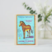 ヴィンテージFirecrckerパッケージはがき ポストカード (スタンド正面)