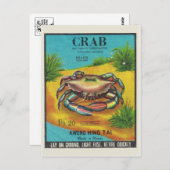 ヴィンテージFirecrckerパッケージはがき ポストカード (正面/裏面)