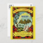 ヴィンテージFirecrckerパッケージはがき ポストカード (正面/裏面)