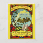 ヴィンテージFirecrckerパッケージはがき ポストカード (正面)