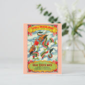 ヴィンテージFirecrckerパッケージはがき ポストカード (スタンド正面)