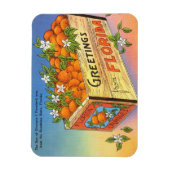 ヴィンテージFlorida Citrus Fruitからの挨拶 マグネット (縦)