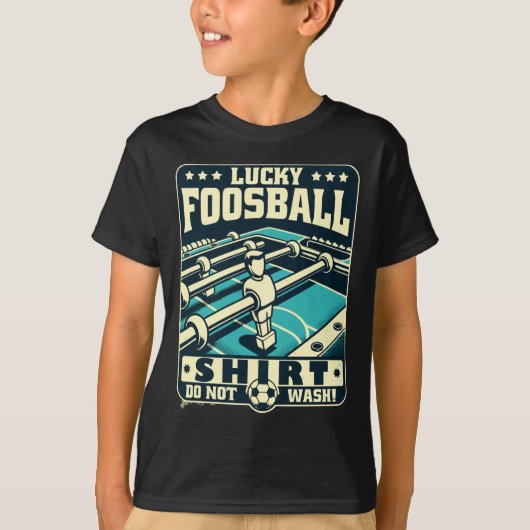 ヴィンテージfoosballラッキーフォズボールシャツ tシャツ (正面)
